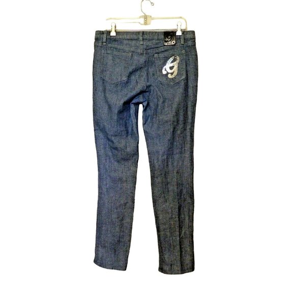 G Unit Clothing Co Jeans Jrs 15 Blue Metallic Stretch Straight Cotton - Picture 2 of 7
